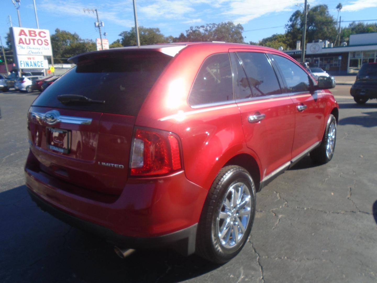 2011 Red /Black Ford Edge Limited FWD (2FMDK3KC9BB) with an 3.5L V6 DOHC 24V engine, 6-Speed Automatic transmission, located at 6112 N Florida Avenue, Tampa, FL, 33604, (888) 521-5131, 27.954929, -82.459534 - Photo#3